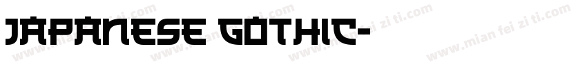 Japanese Gothic字体转换